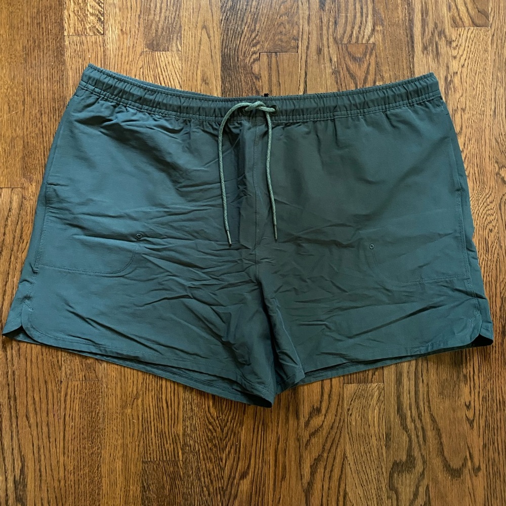 allbirds Natural Run Shorts Women's XXL in Pine NWT Green Merino Wool Pockets